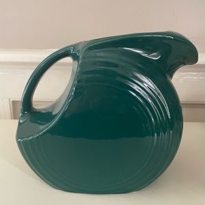 Fiesta large disc pitcher Retired Evergreen